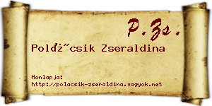 Polácsik Zseraldina névjegykártya